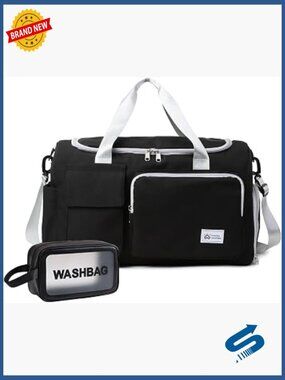 Small Gym Bag with Shoe Compartment, Travel Duffle Weekender